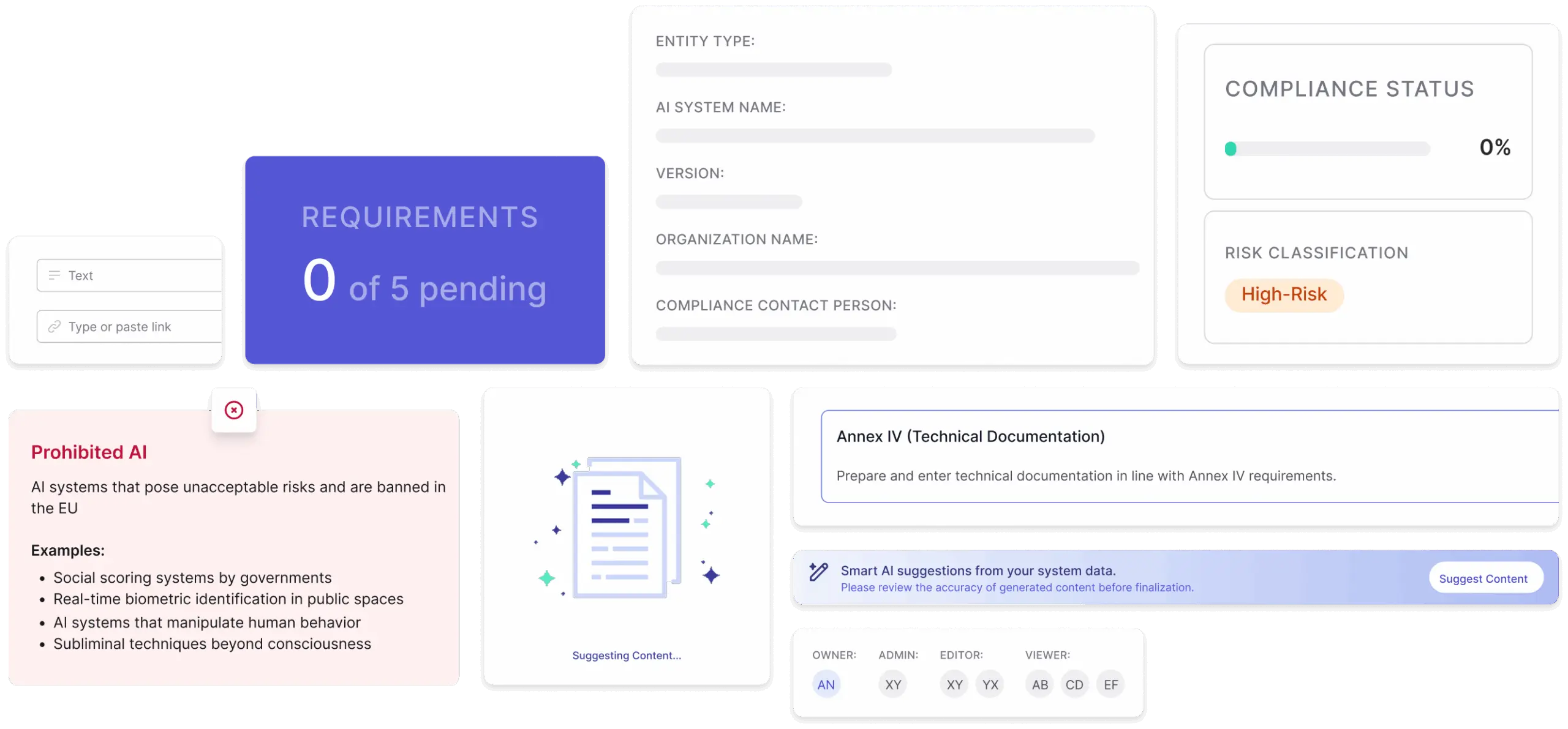 Evidence collection and data integration for documentation and compliance review